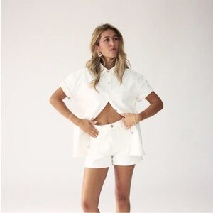 PARKE denim short sleeve jacket